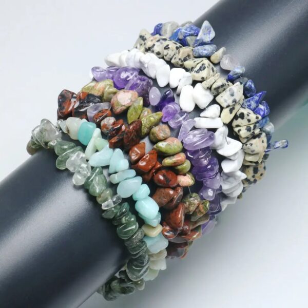 Natural Crystal Chip Bracelet