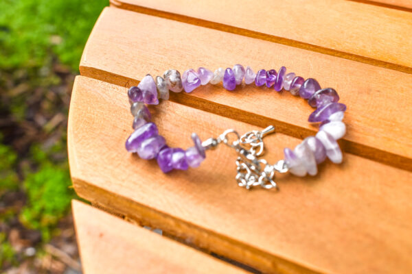 Natural Crystal Chip Bracelet - Image 3
