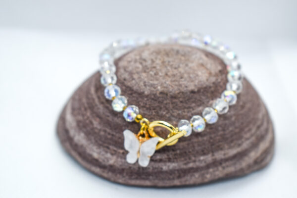 Crystal Golden Bracelet- Butterfly Motif - Image 3