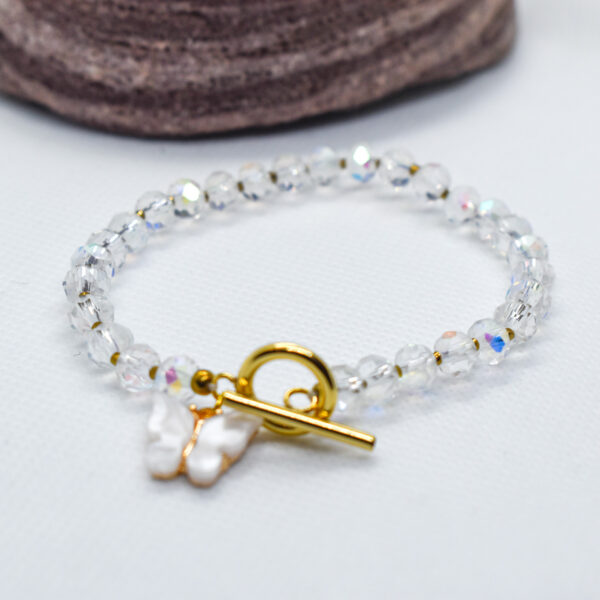 Crystal Golden Bracelet- Butterfly Motif