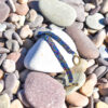 Hand Crafted Flat Metallic Beaded Wear with Bronze Toggle