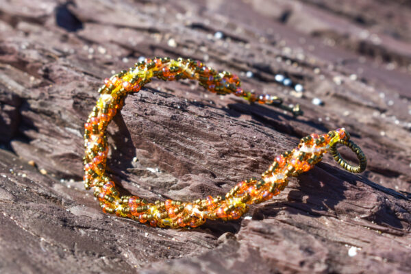 Swirl Metallic Beaded Hand-crafted Bracelet