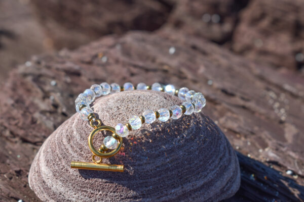 Crystal Beads Bracelet - Golden Touch - Image 3