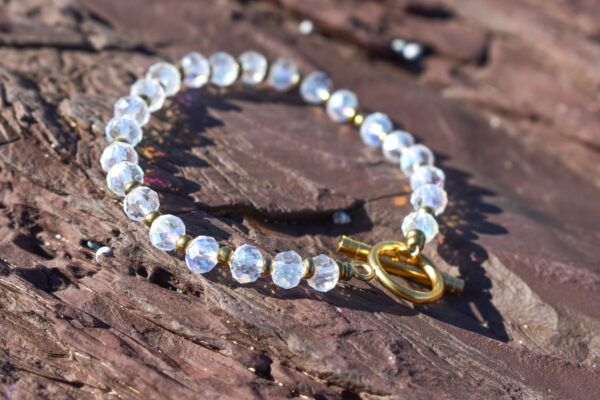Crystal Beads Bracelet - Golden Touch - Image 2