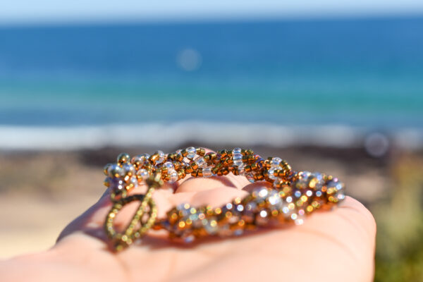 Hand Crafted Ocean Breeze Bronze Bracelet