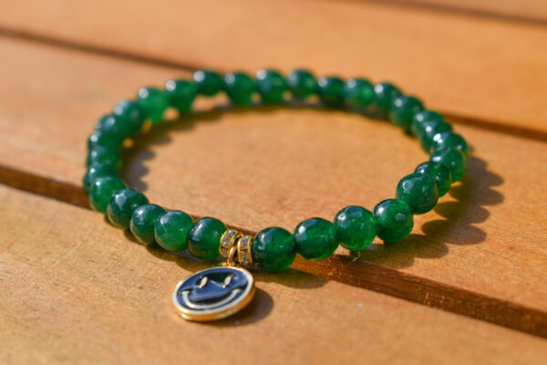 Emerald Dainty Charm Bracelet - Image 5