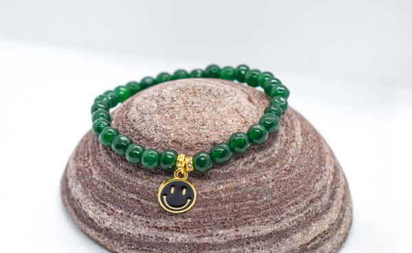Emerald Dainty Charm Bracelet - Image 2