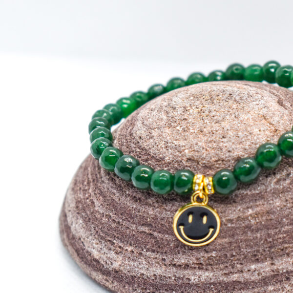 Emerald Dainty Charm Bracelet