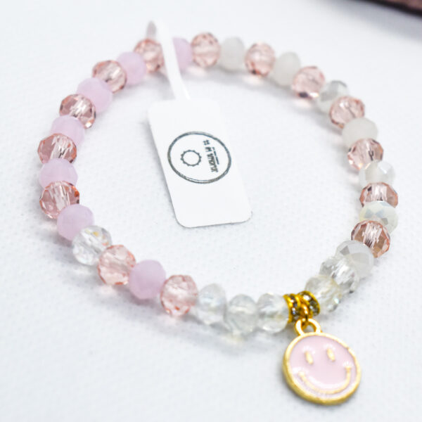Crystal Rose Charm Bracelet
