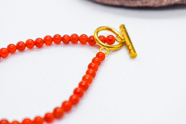 Ruby Red Glass Crystal Bracelet - Image 4