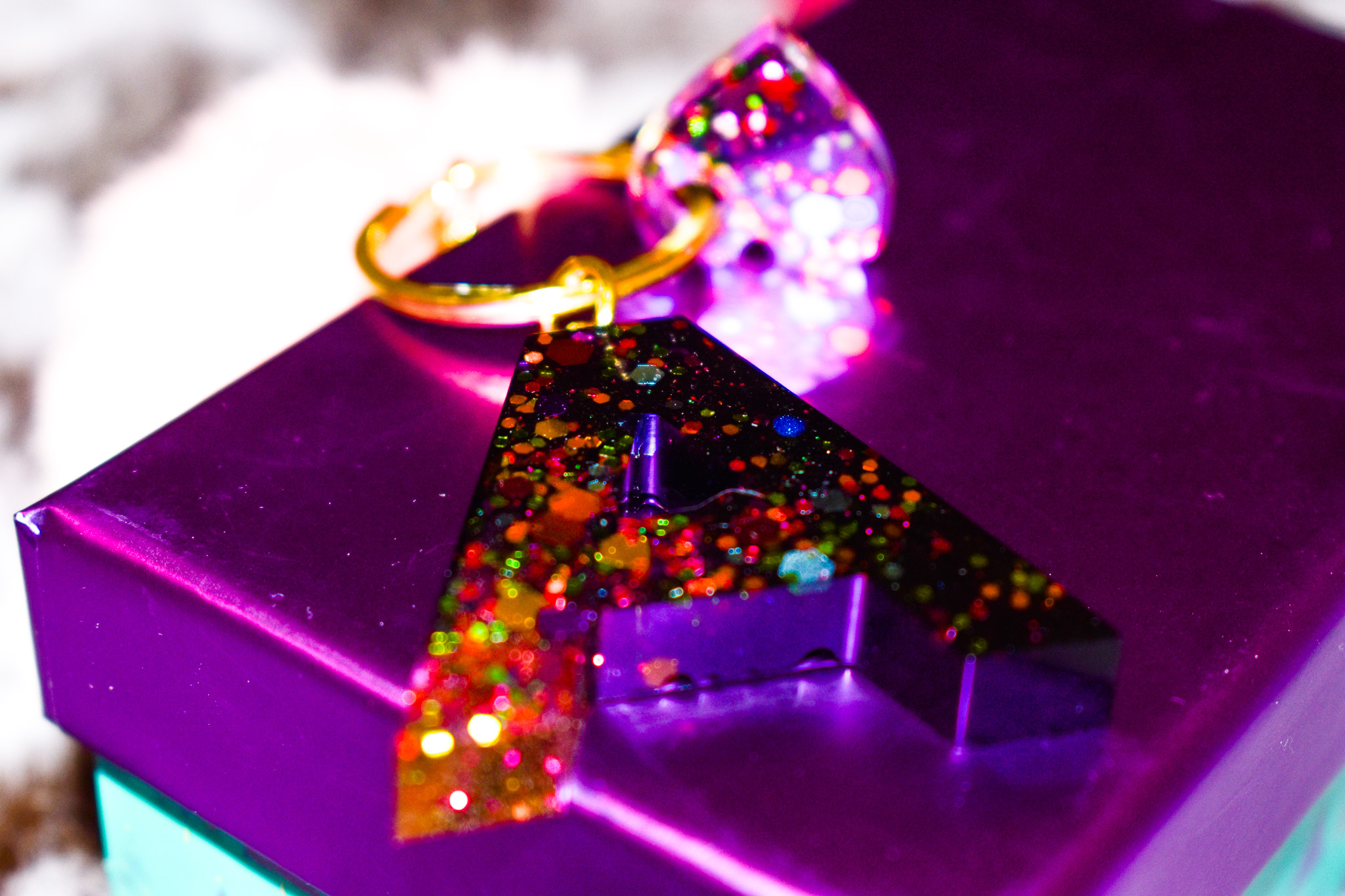 Resin Letter Key Chain with Charms - Pick Yours Now! - Image 17