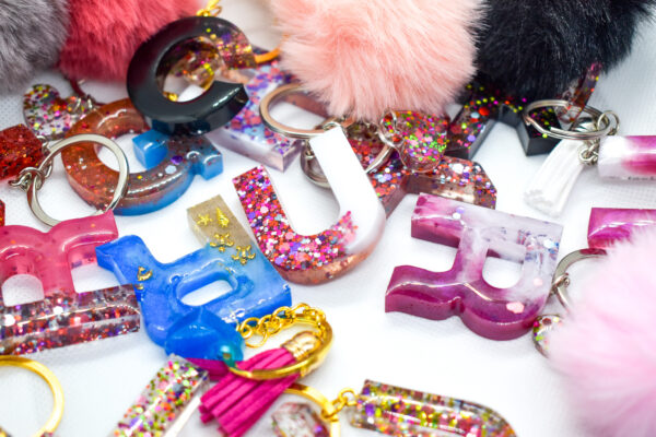 Letter Key Chain with Charm (Theme Based) - Image 12
