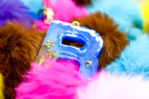 Letter Key Chain with Charm (Theme Based) - Image 3