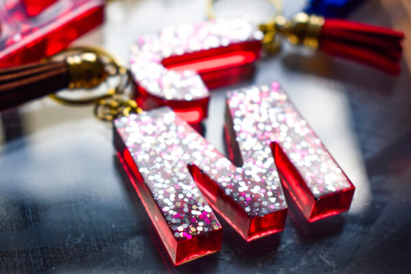 Letter Key Chain with Charm (Theme Based) - Image 6