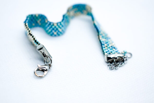 Hand-crafted Beaded Flat Bracelet - Image 2