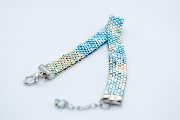 Hand-crafted Beaded Flat Bracelet - Image 6