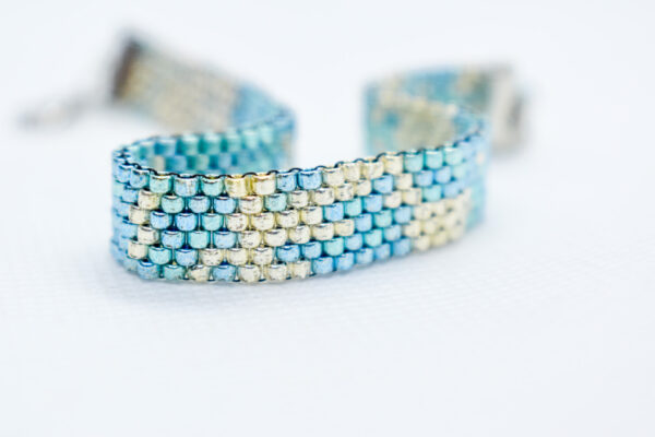 Hand-crafted Beaded Flat Bracelet - Image 9