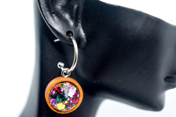 Wood Base Drop Earring (Pair) - Image 9