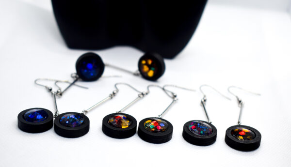 Wood Base Drop Earring (Pair) - Image 8
