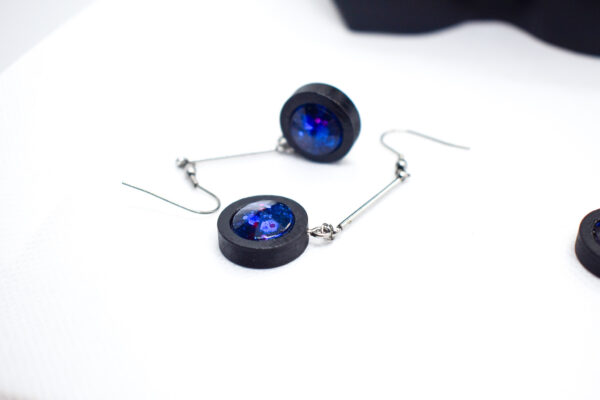 Wood Base Drop Earring (Pair) - Image 3