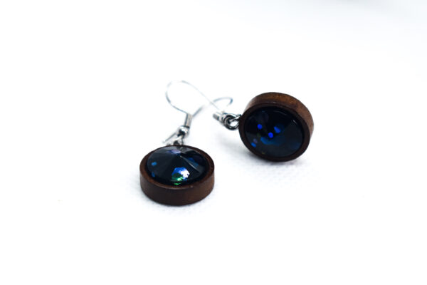Wood Base Drop Earring (Pair) - Image 4