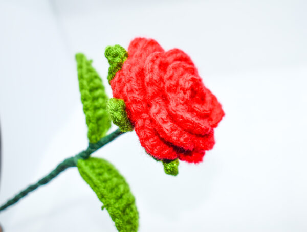 Hand-crafted Crochet Rose Stem - Image 5