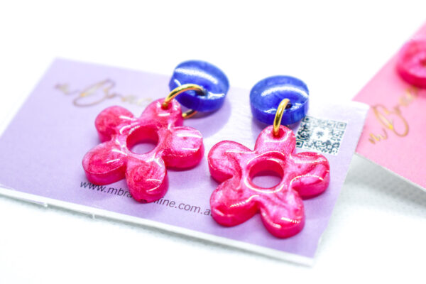 Floral Earrings Dangle - Image 2