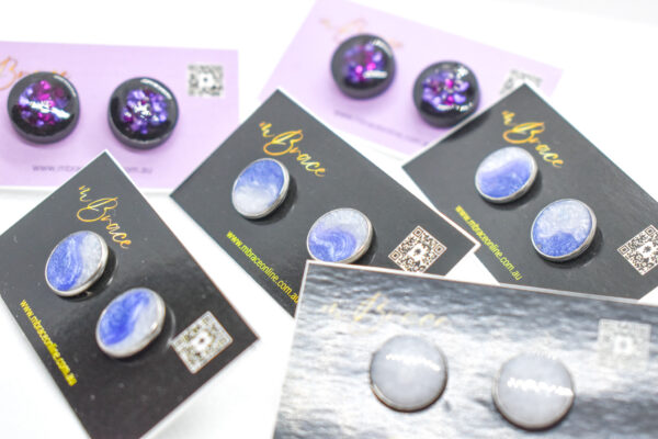 Sparkly Studs (Round) 8mm - Image 6